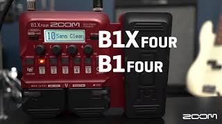 Zoom B1B1X FOUR Multiefecto para bajo [upl. by Rahr482]