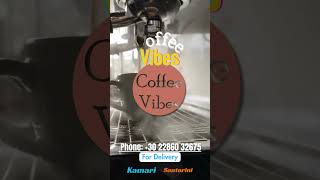 Coffee Vibes in Kamari  Delivery in Santorini delivery coffee santorini [upl. by Aala]