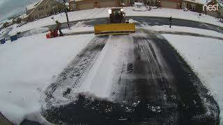 Clearing snow from driveway in 2 minutes [upl. by Scholem712]