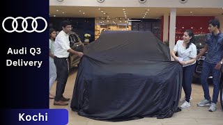 Dynamic Audi Q3 in Glacier White Purchase Experience  Audi Kochi [upl. by Oates]