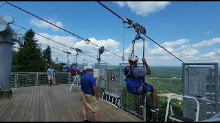 Ziplining at Camelback in the Poconos [upl. by Atolrac702]