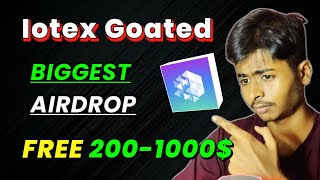 🪂100 Million Prize Pool  IoTeX Goated New Biggest Airdrop Season 2 Live All Users [upl. by Darooge]