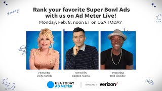 Rank your favorite Super Bowl commercials with us on Ad Meter Live  USA TODAY [upl. by Assirak]