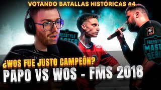 ¿WOS FUE JUSTO CAMPEÓN PAPO VS WOS FMS ARGENTINA  VOTANDO BATALLAS HISTÓRICAS 4 [upl. by Samale108]