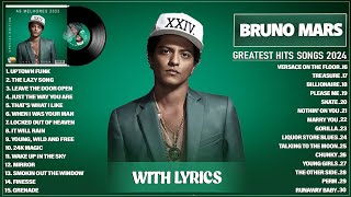 Bruno Mars Songs Playlist 2024 Lyrics  The Best Of Bruno Mars  Greatest Hits Full Album 2024 [upl. by Dewie]