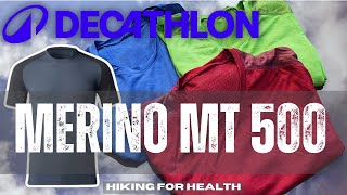 Decathlon MERINO MT500 TShirt Review  Forclaz Base Layer  Hiking and Wild Camping Active Wear [upl. by Zabrina832]