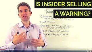 Is Insider Selling a Warning 😯 [upl. by Flynn]