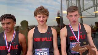 Northville boys cross country runners talk about winning the 2023 MHSAA D1 team title [upl. by Ivie]