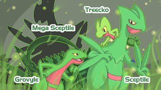 Treecko l Grovyle l Sceptile l Pokemon Evolution [upl. by Emiline]