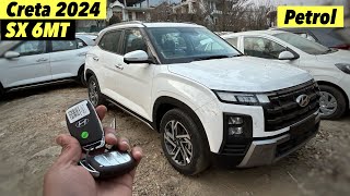 Hyundai Creta Facelift 2024 SX Petrol Manual Detailed Review On Road Price amp All Features [upl. by Llehsad182]