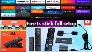 How to Setup Amazon Fire TV Stick 2024  Unboxing amp full reviews  Complete Setup Fire TV Sticks [upl. by Clotilda]