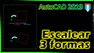 Escalar de tres formas distintas en AutoCAD [upl. by Naryb]