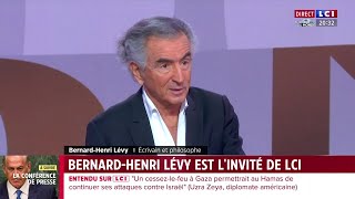 BernardHenri Lévy  LCI  LUkraine au coeur Israël Hamas amp Netanyahou 11 novembre 2023 [upl. by Lenoyl]