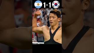 Next to World champion cup  Argentina vs SKorean YouTube goal foodballgame [upl. by Wurst34]