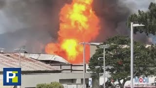 Cientos de tanques de gas estallan en una planta industrial de Guatemala [upl. by Cates]