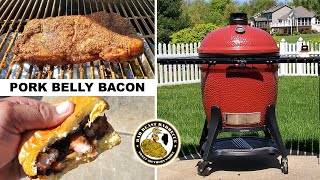 Smoked Pork Belly Bacon on the Kamado Big Joe III [upl. by Zehc227]