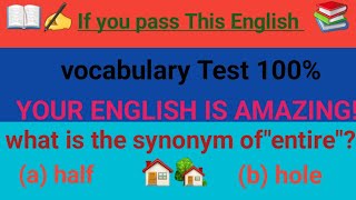 English Grammar Test ✍️ 📖 if you pass English vocabulary test 100 ✍️ your English is amazing 😍😍 [upl. by Elleraj781]