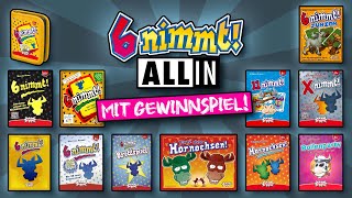 👉 ALL IN 6 NIMMT  Amigo Spiele  Wolfgang Kramer  Brettspiel Überblick [upl. by Rene213]