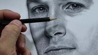 Realistic SkinTone Shading Pencil Portrait Drawing Tutorial in RealTime [upl. by Niarb818]