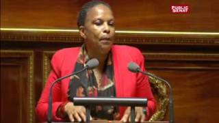 Mariage pour tous  discours de Christiane Taubira au Sénat [upl. by Ahlgren]