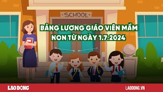 Bảng lương mới của giáo viên mầm non từ ngày 172024 Báo Lao Động [upl. by Amek]