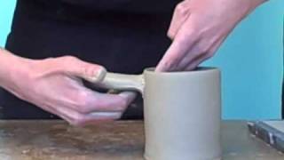 Ceramics for Beginners Wheel Throwing  Pulling a Handle with Emily Reason [upl. by Elmore]