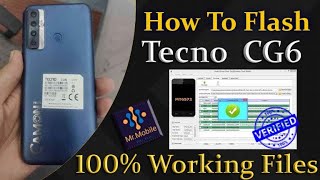 Tecno Camon 17 CG6 Flashing Firmware  Dead Boot Salution  Hang On Logo Fix Stock Rom Install [upl. by Akapol]