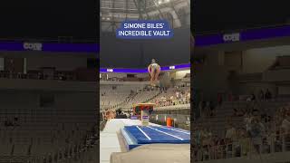 Simone Biles PERFECT vault simonebiles usagymnastics gymnast [upl. by Amelia]