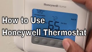 Honeywell Home Thermostat  How to Use [upl. by Dlanigger928]