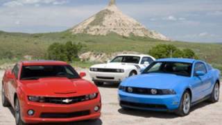 2010 Chevrolet Camaro SS vs 2010 Ford Mustang GT vs 2009 Dodge Challenger RT [upl. by Sublett]