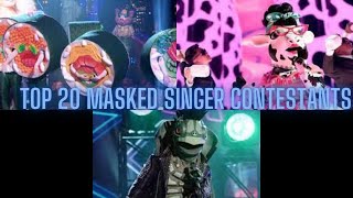 TOP 25 Masked Singer Contestants EVER 360 sub special [upl. by Laban67]