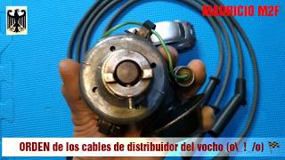 Como ordenar los cables de distribuidor del vocho 🚨 mauriciom2f vocho [upl. by Pigeon]