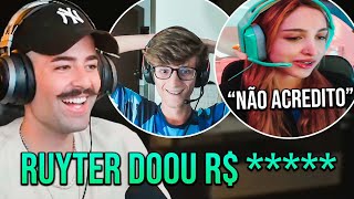 DEI DINHEIRO PARA STREAMERS PEQUENOS  RUYTER [upl. by Zulaledairam]