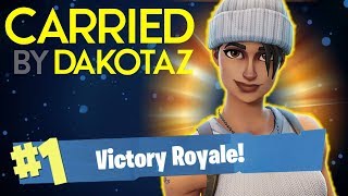 CARRIED BY DAKOTAZ  FORTNITE BATTLE ROYALE 10 [upl. by Alrep769]