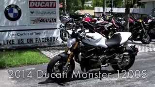 2014 Ducati Monster 1200S White at Euro Cycles of Tampa Bay [upl. by Harriman]