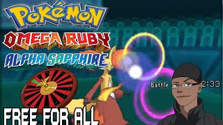 Pokemon ORAS Monotype Roulette Free For All Kaioken vs Poledoo vs Th3WitchDoctor vs Ayanoko [upl. by Anneyehc362]