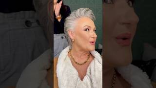 Pixie Haircut and Makeup for Women over 70 years old 💕 Стрижка Пикси и Макияж для Женщин за 70 лет 💕 [upl. by Colinson]