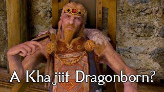 Jarl Balgruuf meets the Khajiit Dragonborn AI voice meme [upl. by Kcirtapnhoj]