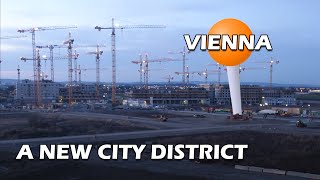 Building a NEW CITY DISTRICT on a PLAIN FIELD  CINEMATIC TIMELAPSE  Seestadt Aspern [upl. by Esorrebma]