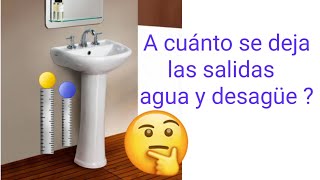 ALTURA ideal para salidas de agua y desague para lavaderos [upl. by Wester218]