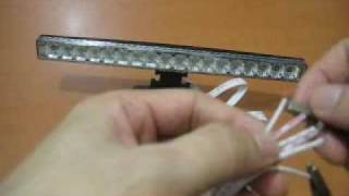 18 LED RED BRAKE STOP TAIL TURN RUNNING LIGHT BAR [upl. by Manda883]