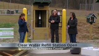 Clear water refill station open in Wheaton Park [upl. by Ahsil]