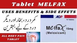 Tablet Melfax 15mg Uses Benefits Doses amp Side Effects in UrduHindi [upl. by Annaehs]