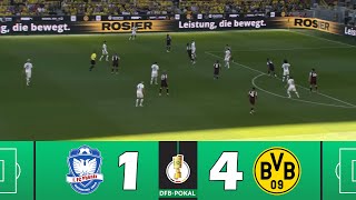 1 FC Phönix Lübeck gegen Borussia Dortmund 14  DFBPokal 202425  Spielen Höhepunkte [upl. by Edyaj]