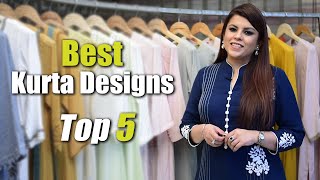 Best Kurta Designs  Top 5 Indian Kurta Designs  Jasminum Fashion Designer  Ep6 [upl. by Nisa253]