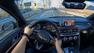 2022 Genesis G70 RWD POV Test Drive  More Fun Than The AWD [upl. by Philender351]