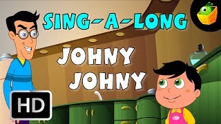 Karaoke Johny Johny  Songs With Lyrics  CartoonAnimated Rhymes For Kids [upl. by Mirilla]