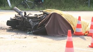 Tödlicher Motorradunfall nahe Grünberg [upl. by Onateyac597]