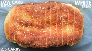 KETO BREAD  The BEST Easy Low Carb White Bread Recipe For The Keto Diet [upl. by Mikkel]