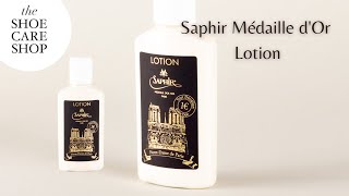 Apply Saphir Médaille dOr Lotion [upl. by Scotney]